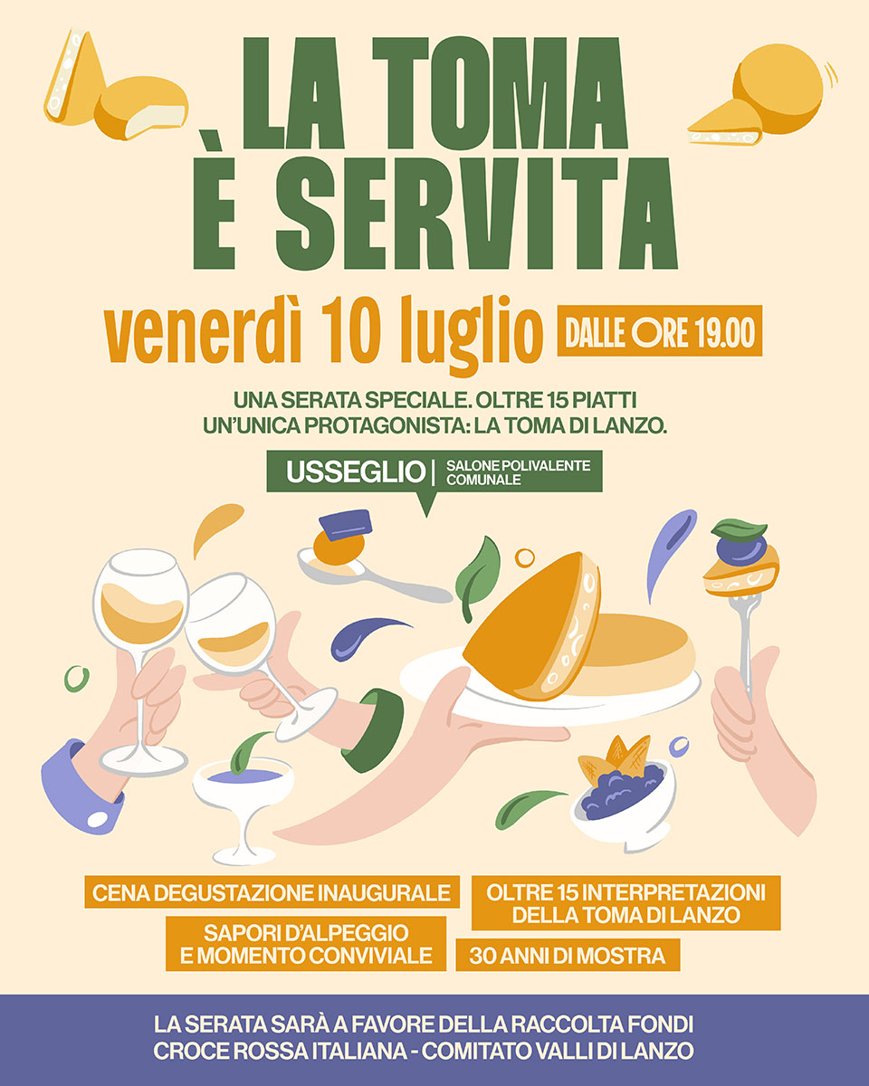 La toma è servita - evento gastronomico in occasione della mostra nazionale della toma di lanzo e dei formaggi di Alpeggio
