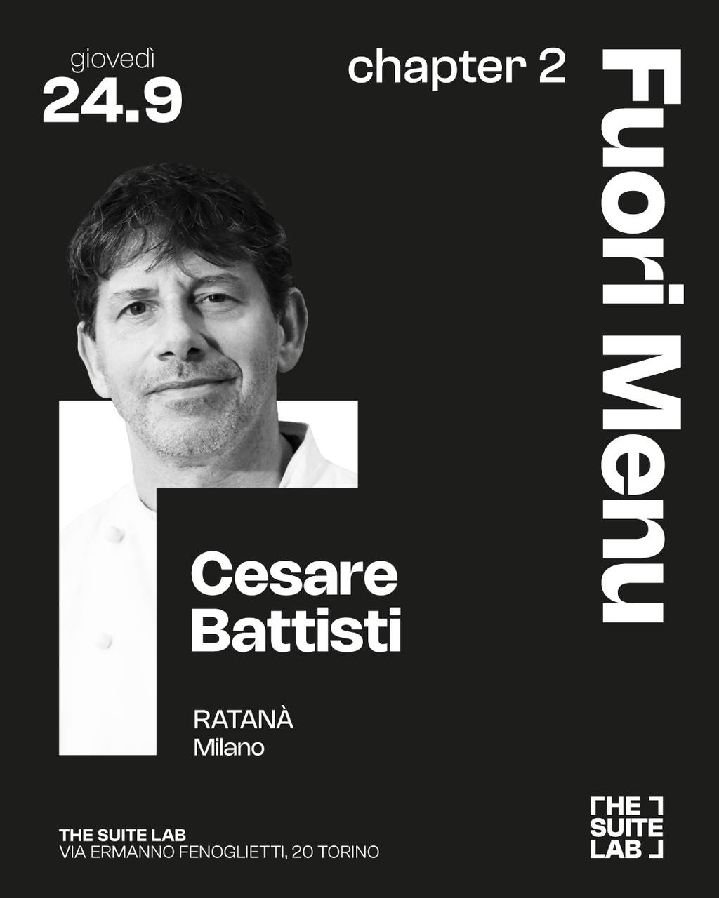 Fuori menu - Chapter 2 Cesare Battisti settembre the suite lab