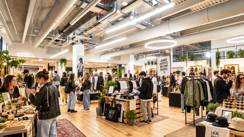 Mercato urbano di moda e creatività