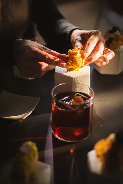 Otium Rooftop cocktail e finger