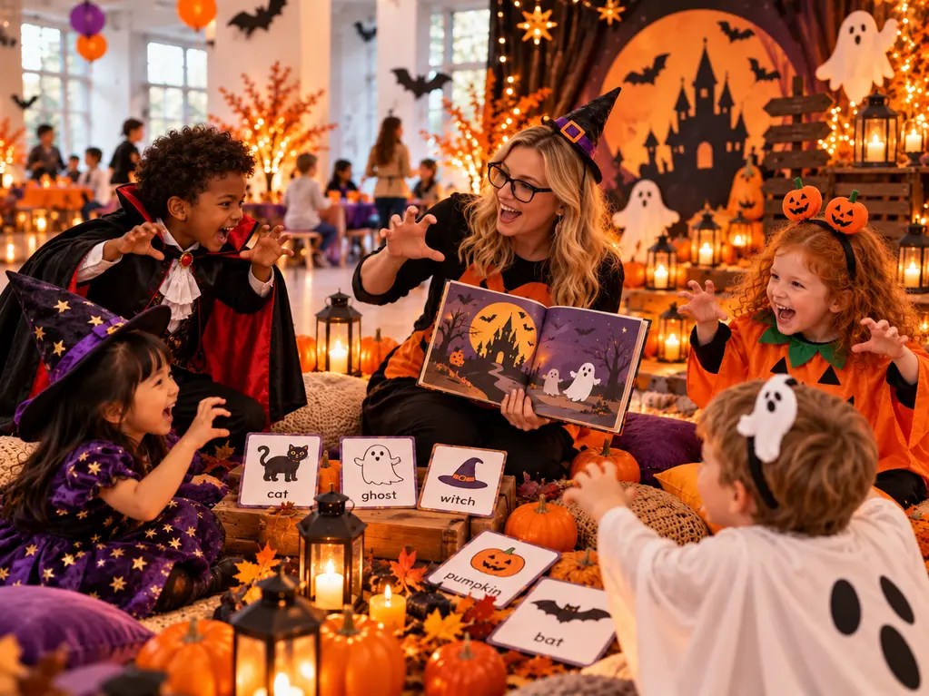 Laboratorio di lettura in inglese mostri per halloween